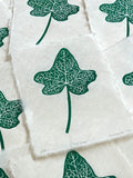 Ivy leaf print, thoughtful art gift for gardeners and nature lovers.